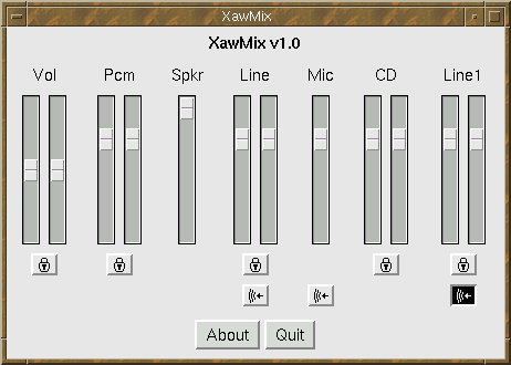 XawMix screenshot